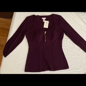 Caché blouse long sleeve size M. Brand new